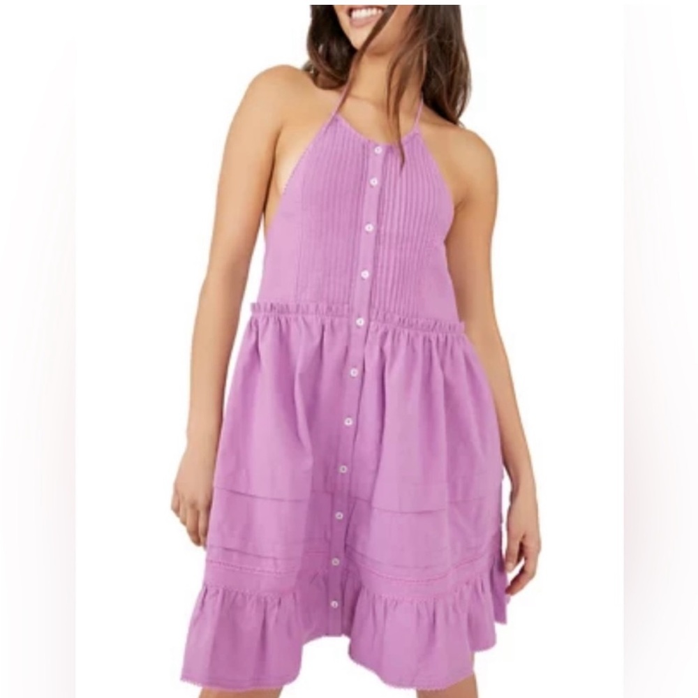 Free People NWT desert day mini dress Large